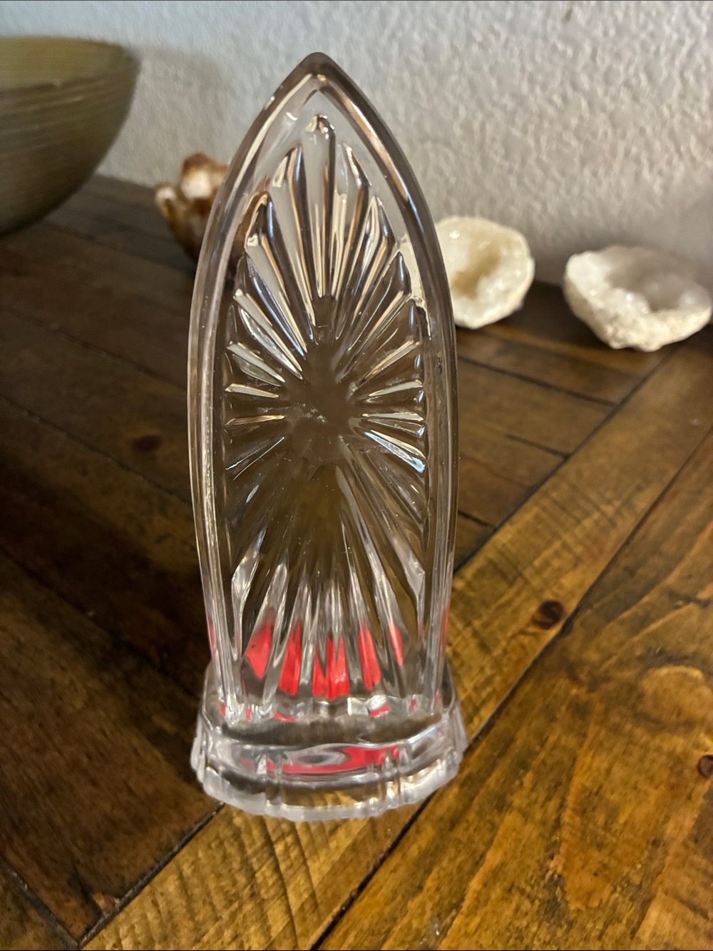 Clear Glass Decorative Mantel Accent - Home Accents